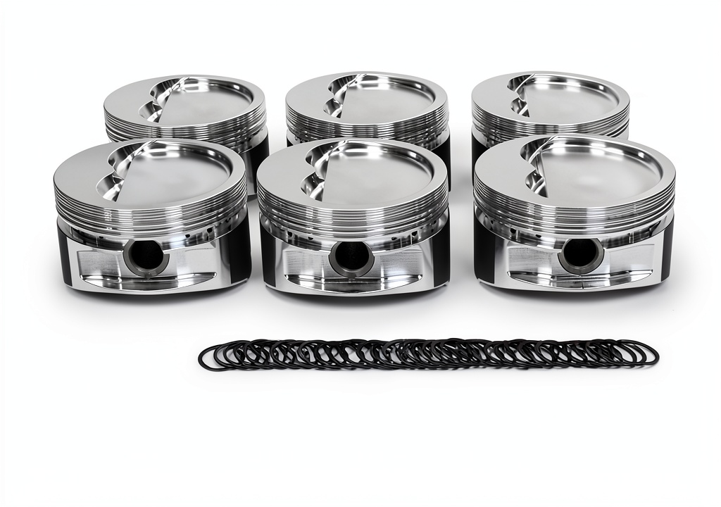 JE Pistons forged piston installed in a performance engine