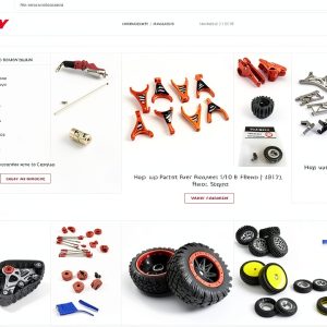 Rear Suspension Link Integy Billet Alloy Orange-0