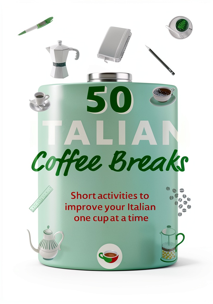 Installing Teach Yourself Italian Language Instruction Kindle on a wooden desk