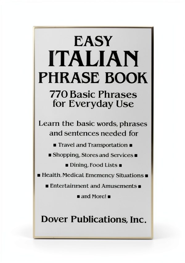 Italian Phrasebook Kindle by Dover Publications 185 Page Travel Guide-0