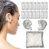 200Pcs Clear Disposable Ear Covers Waterproof Ear Covers Protectors for Hair Dye, Shower, Bathing Hair Dye Spa Salon Beauty Treatments-0