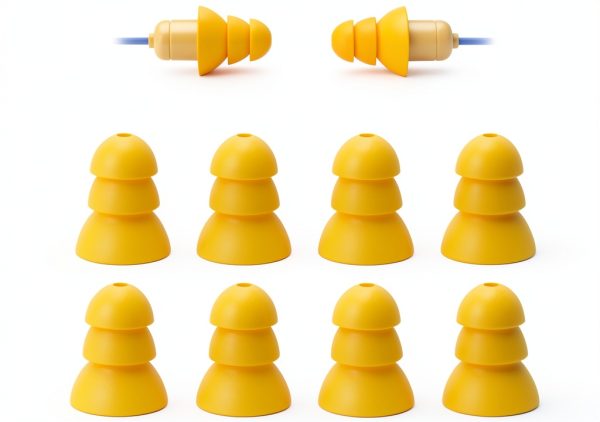 Klowcok Replacement Eartips for Plugfones Liberate 2.0 Yellow 4 Pairs-0