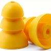 Klowcok Replacement Eartips for Plugfones Liberate 2.0 Yellow 4 Pairs-3