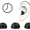 Klowcok Replacement Memory Foam Ear Tips for Bose QuietComfort Earbuds, Comfort Fit(3 Pairs, S/M/L, Black)-4