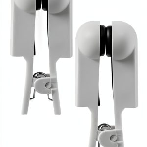 Ear Clip Electrode PPZ Rubber White for Tens 7000 & Standard Units-0