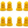 Klowcok Replacement Eartips for Plugfones Liberate 2.0 Yellow 4 Pairs-5