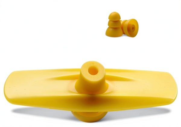 Klowcok Replacement Eartips for Plugfones Liberate 2.0 Yellow 4 Pairs-4