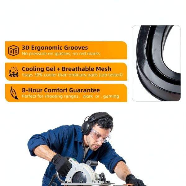 PROHEAR BR01 Gel Ear Pads for PELTOR Headsets Comfort Noise Reducing-3