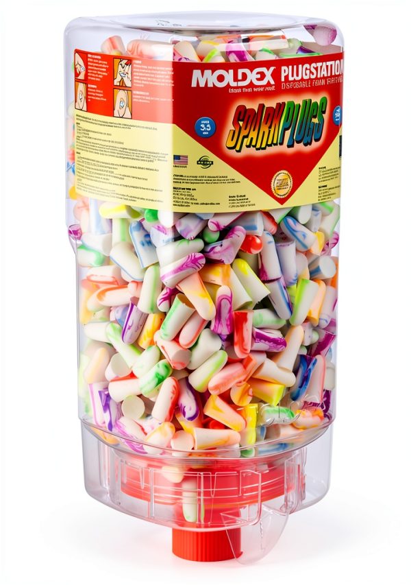 Moldex SparkPlugs® PlugStation® Disposable Foam Earplug Dispenser 6645, NRR 33dB-1