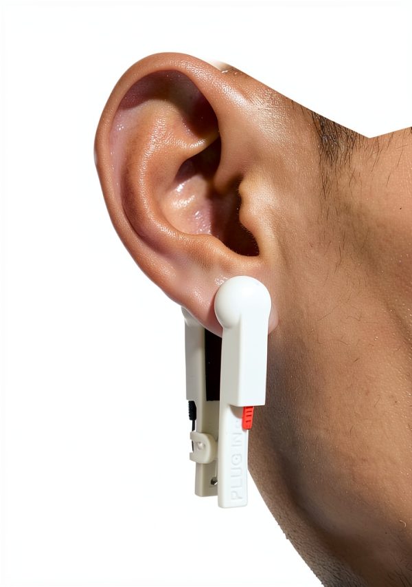 Ear Clip Electrode PPZ Rubber White for Tens 7000 & Standard Units-2