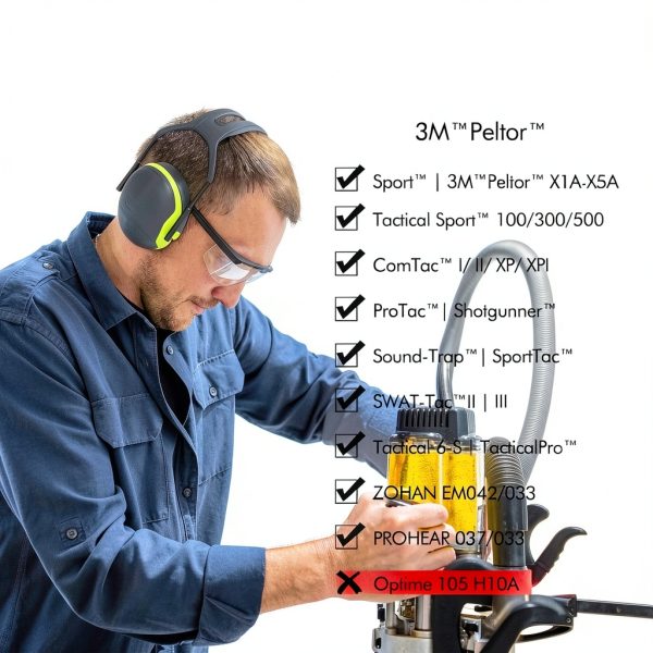 Replacement Gel Ear Pads for 3M WorkTunes Connect Hearing Protector,-1