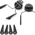 ARC Rail Adapters for Walker Electronic EarMuffs, Black Mounting-0