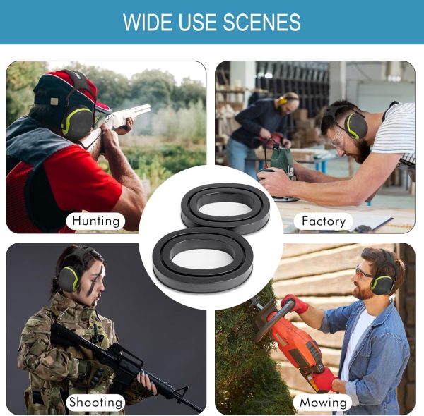 Replacement Gel Ear Pads for 3M WorkTunes Connect Hearing Protector,-7